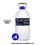 Glaciar Agua Mineral 6.3Lts x4