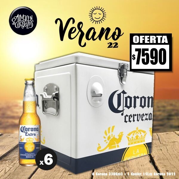 VERANO 22 -  Cooler + 6 Corona 330cm3