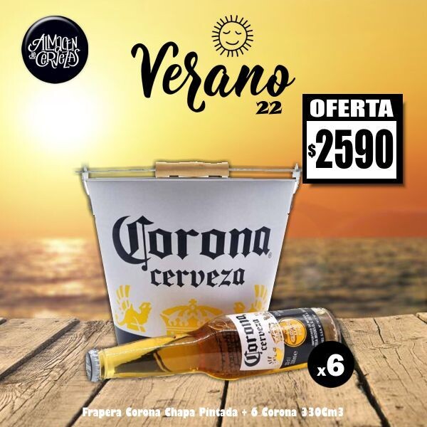 VERANO 22 - Bucket Corona 2021 + 6 Corona 330Cm3