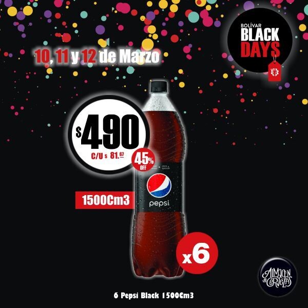 BLACK DAYS - 6 Pepsi Black 1500Cm3