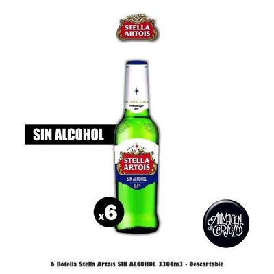 6 Stella Artois SIN ALCOHOL 330 Cm3