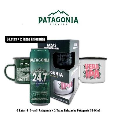 2 Tazas Enlozadas + 6 Patagonia Lata 410cm3