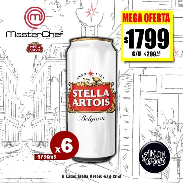 MASTER CHEF - 6 Lata Stella Artois 473Cm3