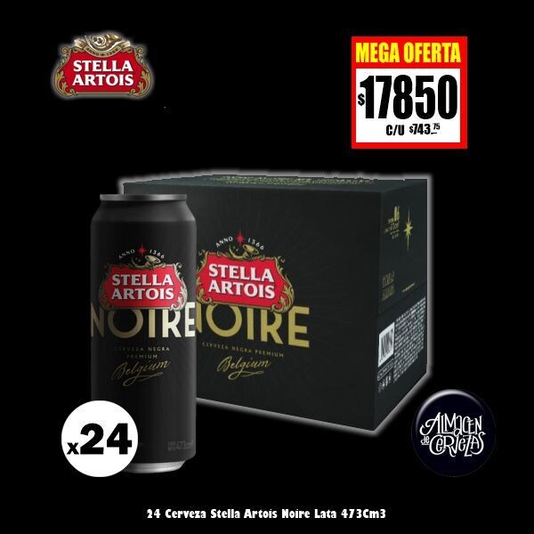 MEGA OFERTA - Stella Noire Lata 473Cm3 x24