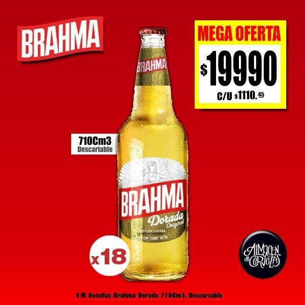 MEGA OFERTA - 18 Brahma Dorada 710Cm3
