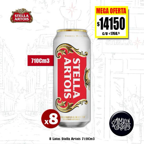 MEGA OFERTA - Stella Artois Lata 710Cm3