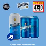 MEGA OFERTA - 6 Quilmes Clásica Lata 473Cm3