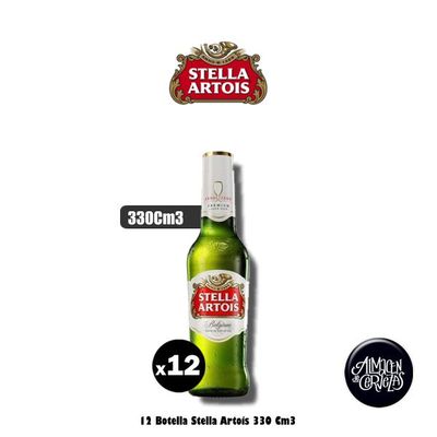 12 Stella Artois 330Cm3 Descartable.