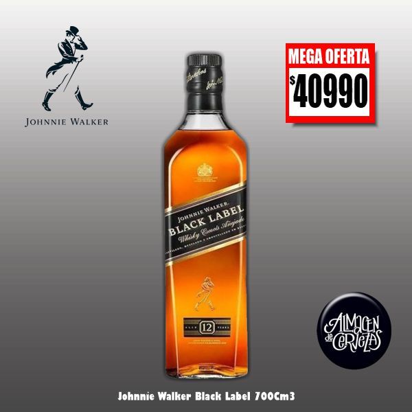 MEGA OFERTA - Johnnie Walker Black Label 750Cm3 .