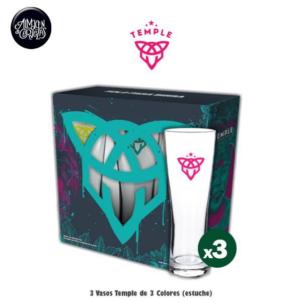 3 Vasos Temple (pack)