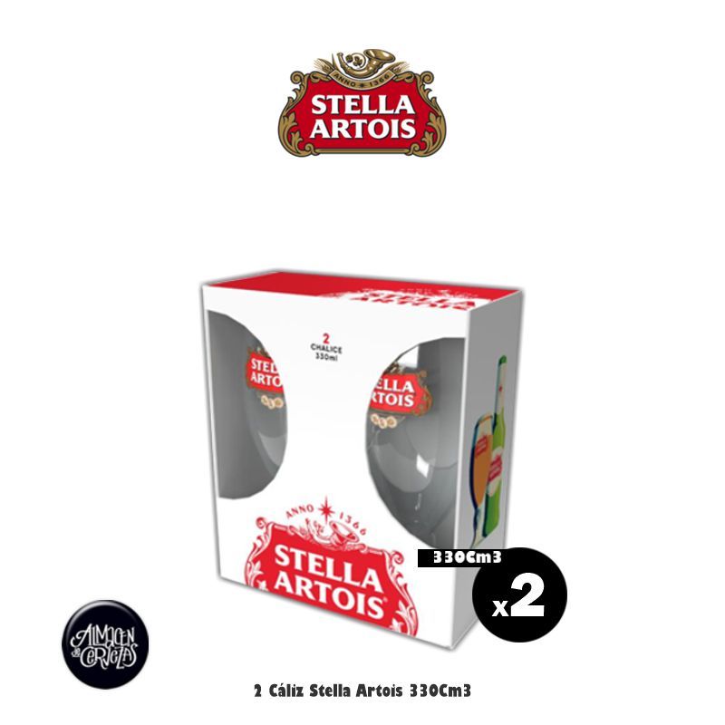 2 Cáliz Stella Artois 330Cm3
