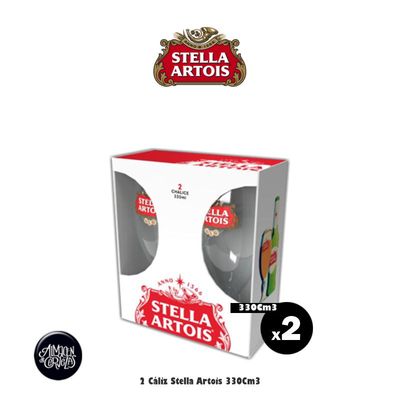 2 Cáliz Stella Artois 330Cm3