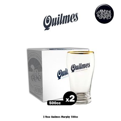 2 Vasos Quilmes Murphy 500cc
