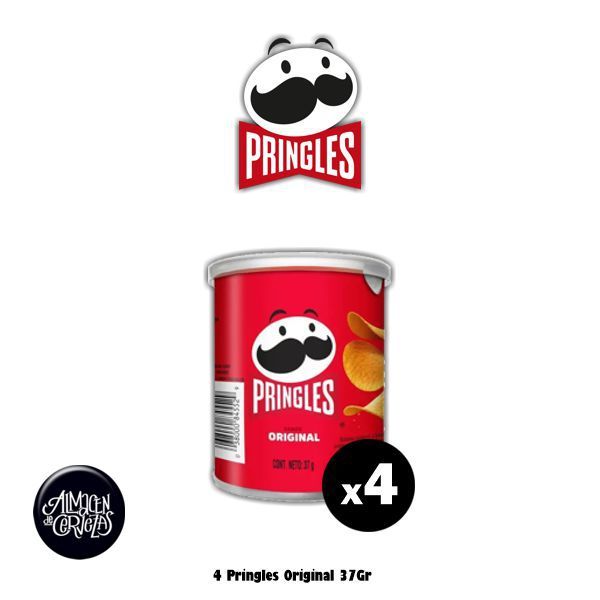 4 Pringles Original 37gr