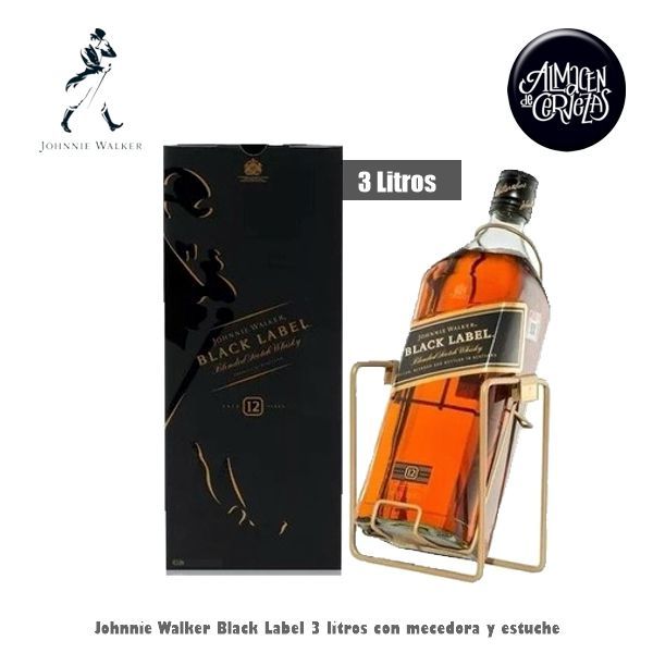 Whisky Johnnie Walker Black Label 3 Litros