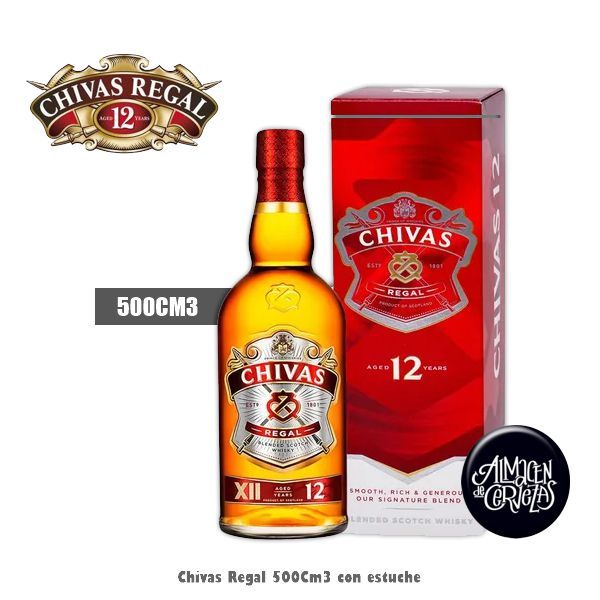 Chivas Regal 12 años 500Cm3 con estuche