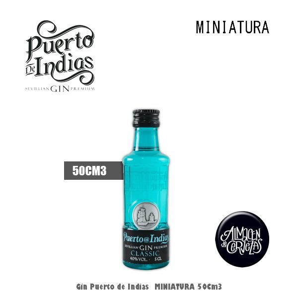 Gin Puerto de Indias 50Cm3 - MINIATURA