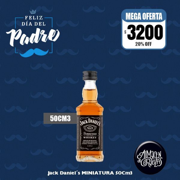 Día del Padre - Whisky Jack Daniel´s 50Cm3 - MINIATURA
