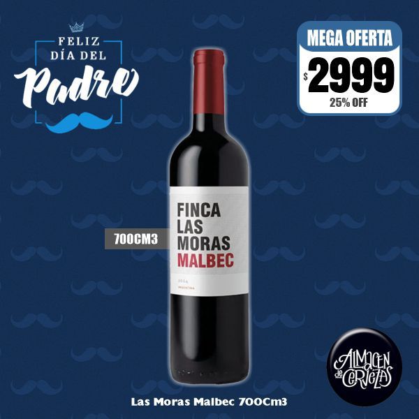 Día del Padre -  Las Moras Malbec 700Cm3