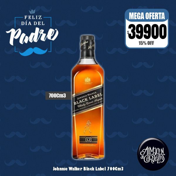Día del Padre - Johnnie Walker Black Label 700Cm3 .