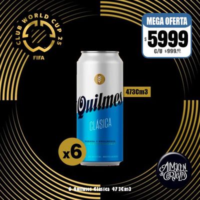 MUNDIAL DE CLUBES - 6 Quilmes Clásica Lata 473Cm3