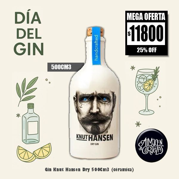 DIA DEL GIN - Gin Knut Hansen Dry 500Cm3