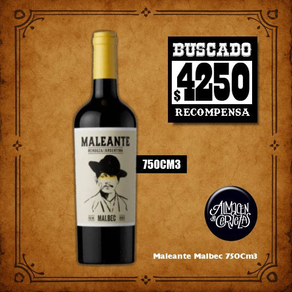 BUSCADO - Maleante Malbec 750Cm3