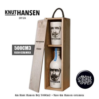 Gin Knut Hansen Dry 500Cm3 + Vaso céramico