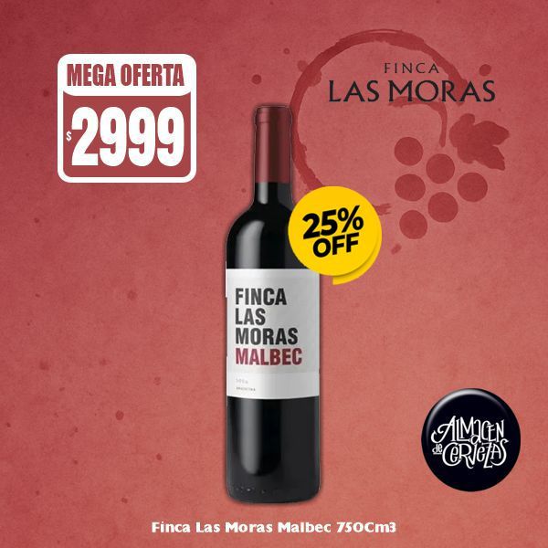 MEGA OFERΤA - Las Moras Malbec 700Cm3