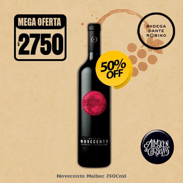 MEGA OFERΤA 50% - Novecento Malbec 750Cm3