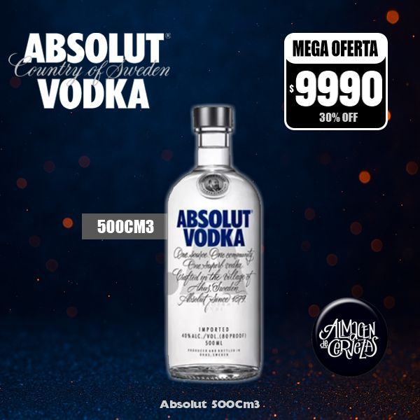 MEGA OFERTA  - Absolut 500Cm3