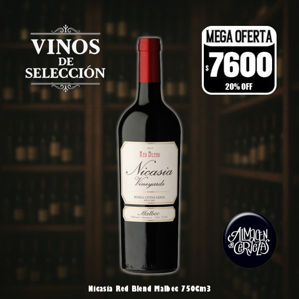 VINOS DE SELECCION - Nicasia Blend Red Malbec 750Cm3