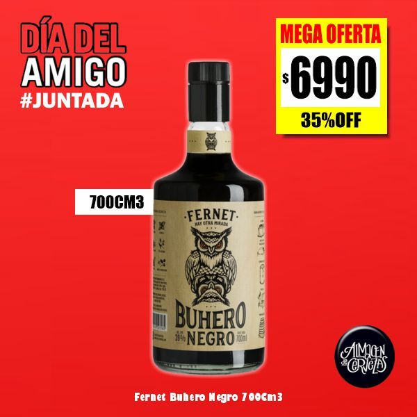 DIA DEL AMIGO - Fernet Buhero Negro 700Cm3
