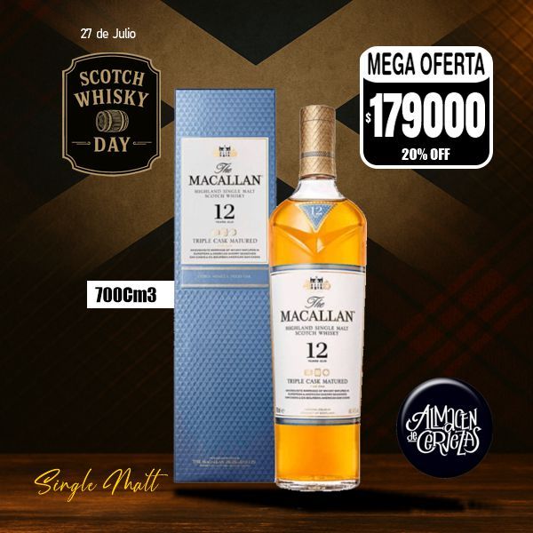 National Scotch Day - The Macallan Triple Cask 700Cm3