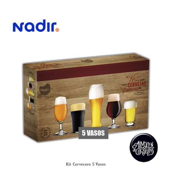 Kit Cervecero 5 Vasos