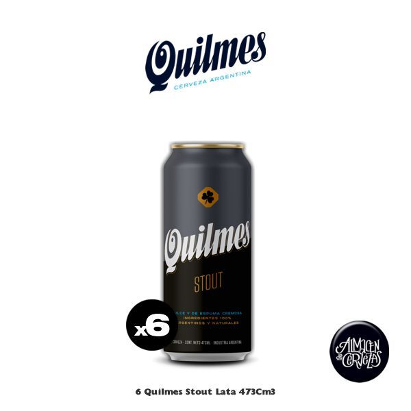 6 Quilmes Stout 473 Cm3.