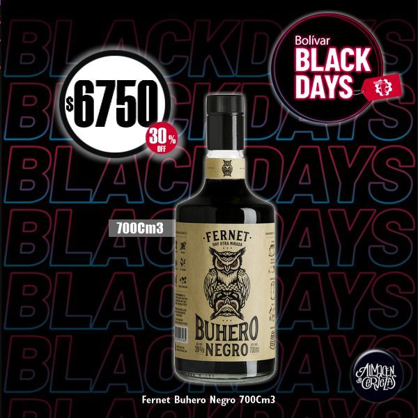 BLACK DAYS - Fernet Buhero Negro 700Cm3