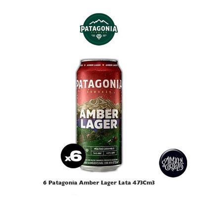 6 Lata Patagonia Amber Lager 473Cm3