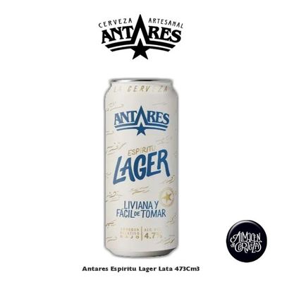 Antares Espiritu Lager Lata 473Cm3