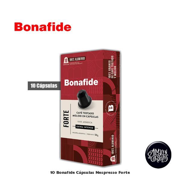 Capsulas Bonafide Nespresso Forte X10