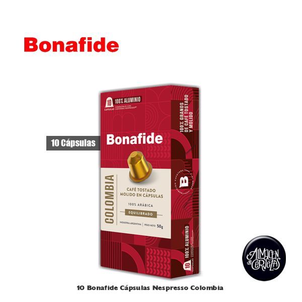 Capsulas Bonafide Nespresso Colombia X10