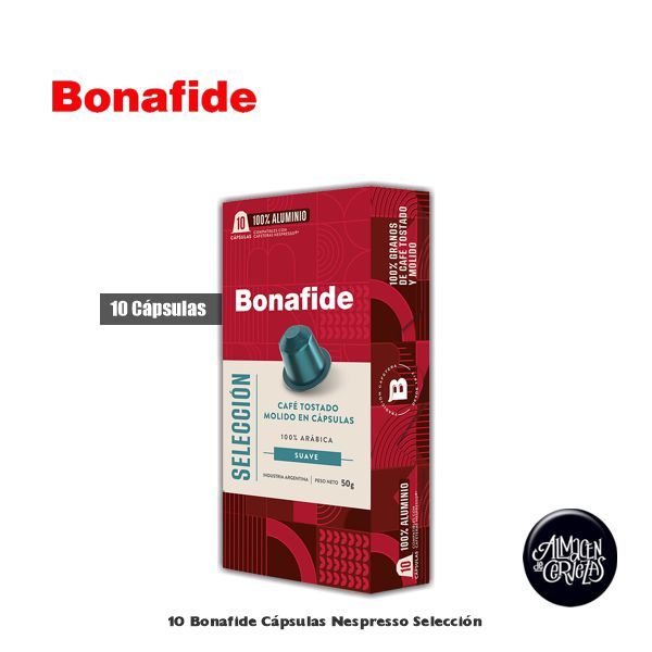 Capsulas Bonafide Nespresso Seleccion X10