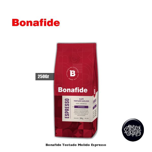 Cåfe Molido Bonafide 100% Tostado Espresso 250gr
