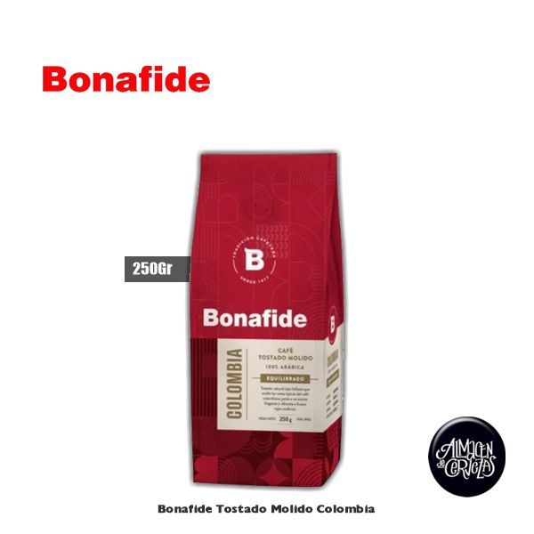 Cåfe Molido Bonafide 100% Tostado Colombia 250gr