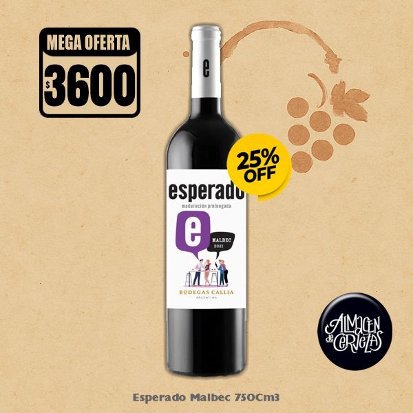 MEGA OFERTA - Esperando Malbec 750Cm3