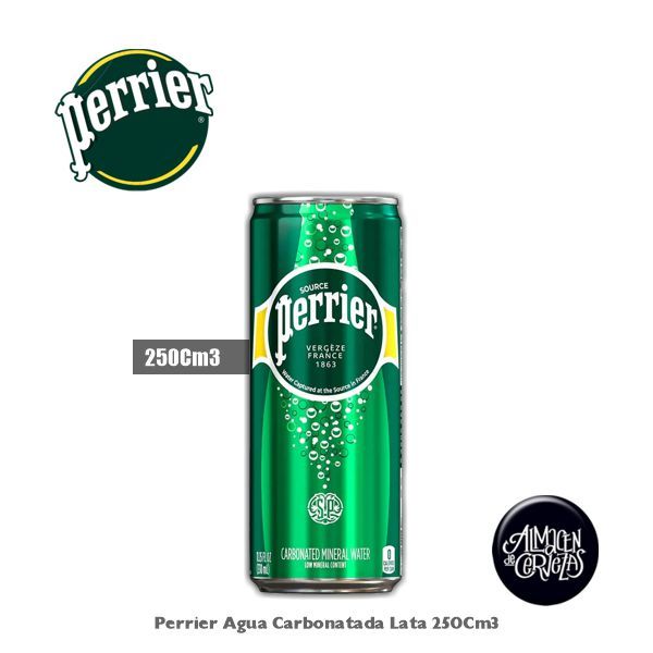 Perrier Agua Carbonatada Lata 250Cm3