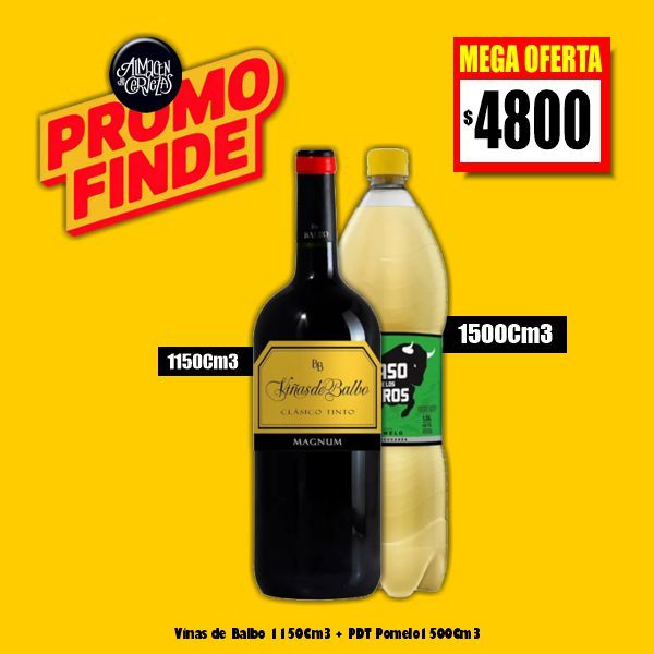PROMO FINDE - Balbo 1125Cm3 + PDT Pomelo 1500Cm3