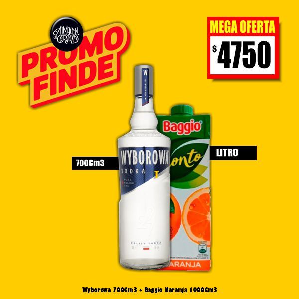 PROMO FINDE - Vodka Wyborowa 700 + Baggio Litro