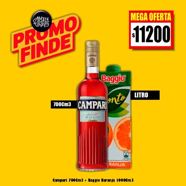 PROMO FINDE - Campari + Baggio Litro