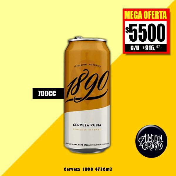 MEGA OFERTA - 6 Latas 1890 473Cm3